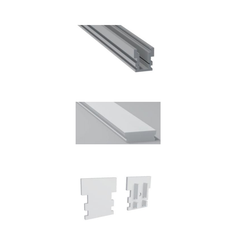 Floor Aluminum LED Profile Light Channel For 10mm LED Tape Lights Floor Aluminum LED Profile Light Channel For 10mm LED Tape Lights